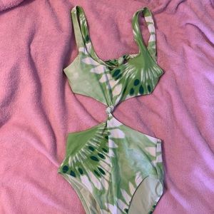 Green Aerie one piece swimsuit